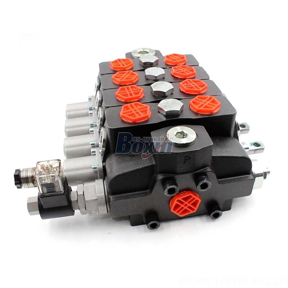 SD8-Electric unloading valve Manual 4 Spool Sectional Directional Valve | Custom Manufacturing main image